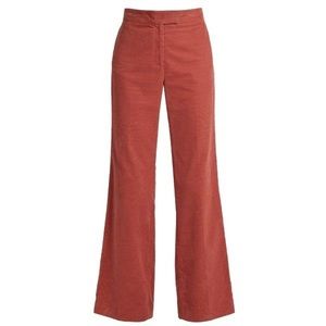 Alexa Chung High waist pink corduroy trousers